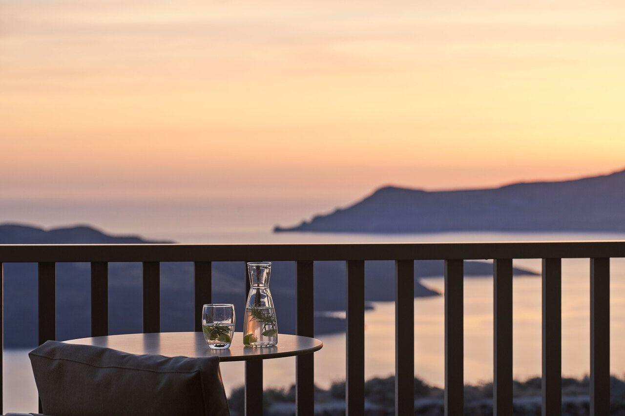 Orama Hotel & Spa Fira  Exterior foto Sunset at the hotel