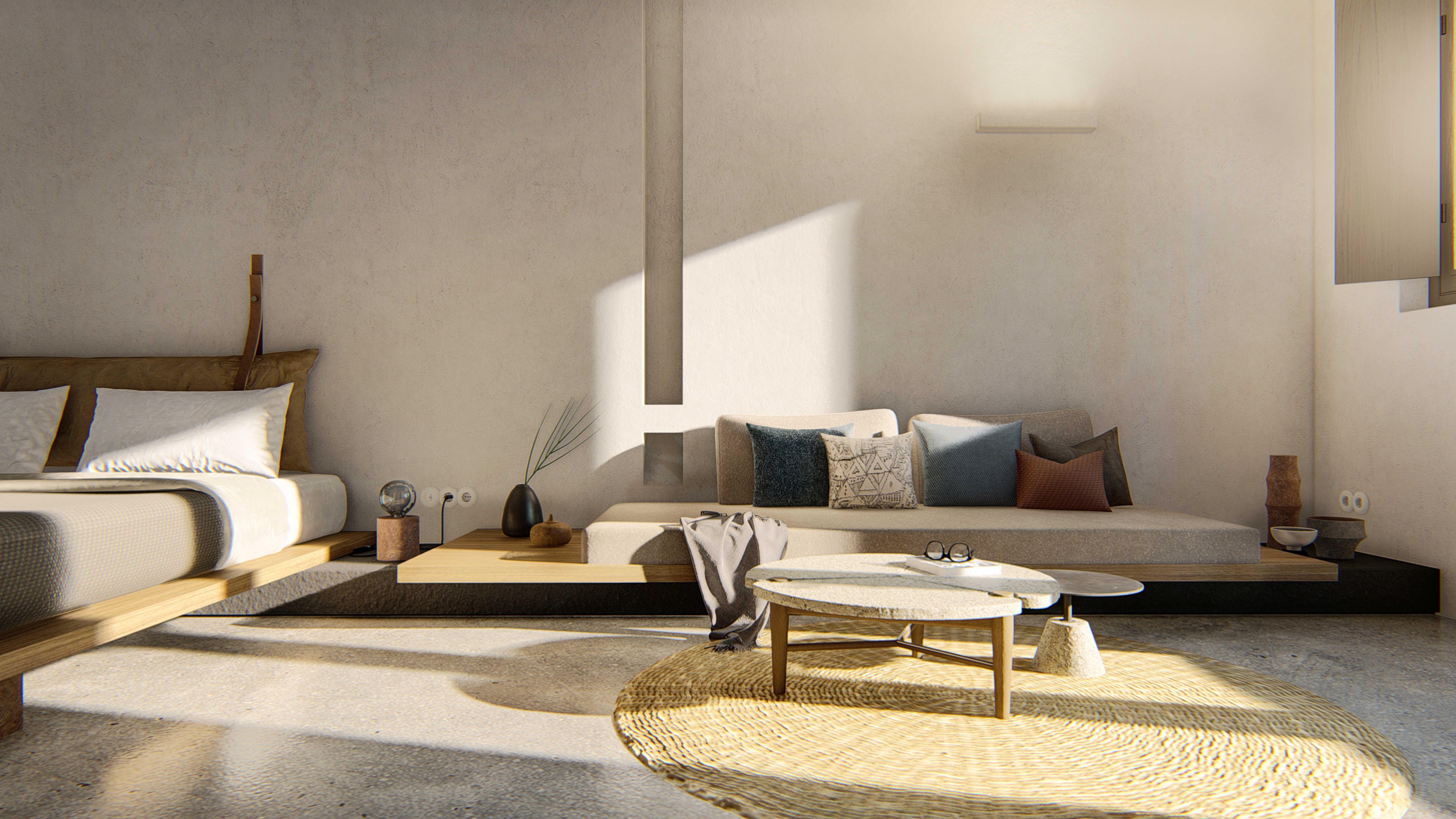 Orama Hotel & Spa Fira  Exterior foto 3D interior visualization